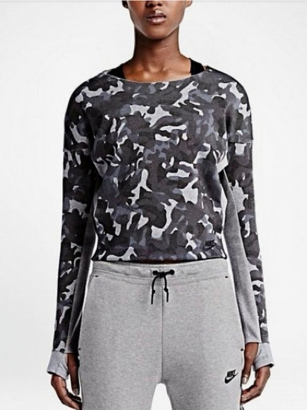 Nike Tech Fleece Sweatshirt Camouflage Camo L